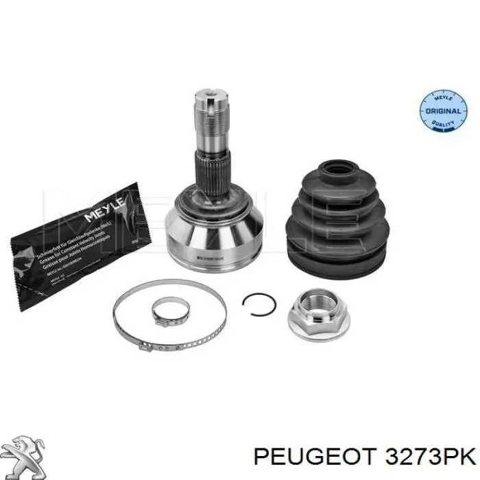 Піввісь передня, права Peugeot/Citroen 3273PK ціна, від 130.76 USD