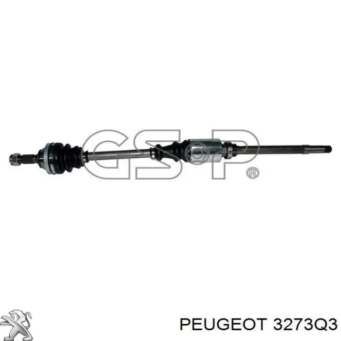 3273Q3 Peugeot/Citroen Привід передній правий