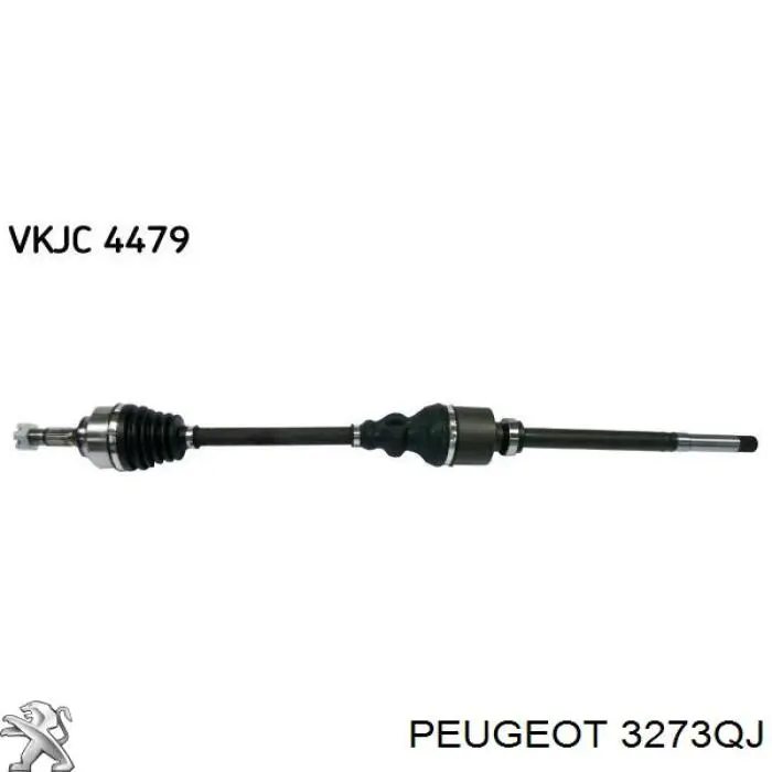 Піввісь передня, права Peugeot/Citroen 3273QJ ціна, від 70.16 USD