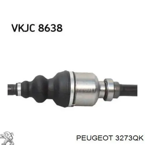 Купити 3273QK Peugeot/Citroen Піввісь права