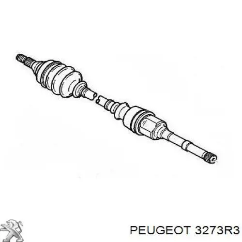Піввісь передня, права Peugeot/Citroen 3273R3 ціна, від 128.34 USD