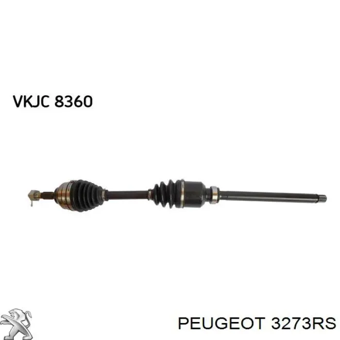Піввісь передня, права Peugeot/Citroen 3273RS ціна, від 103.03 USD
