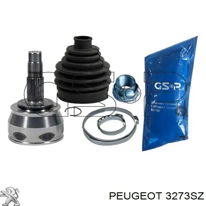 Піввісь передня, права Peugeot/Citroen 3273SZ ціна, від 141.53 USD