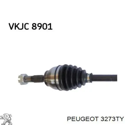 3273TY Peugeot/Citroen Привід передній правий