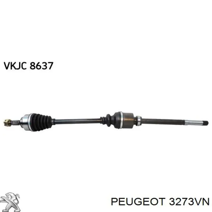 Піввісь передня, права Peugeot/Citroen 3273VN ціна, від 82.35 USD
