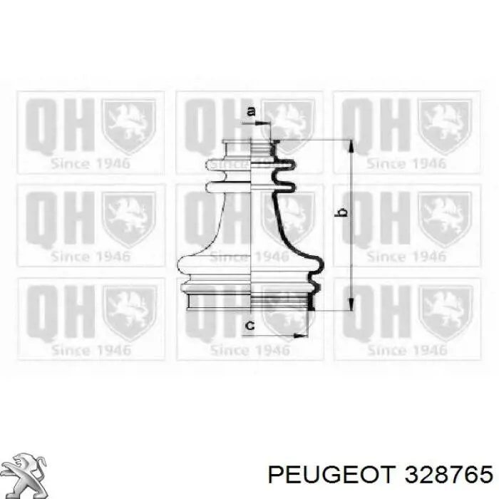 328765 Peugeot/Citroen Пильник ШРКШ внутрішній, передній півосі