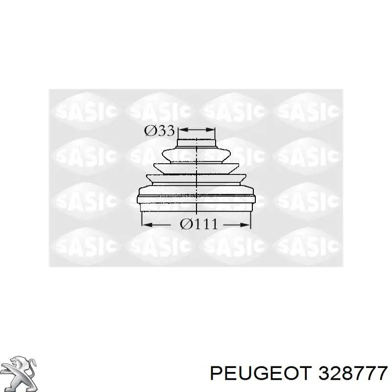 328777 Peugeot/Citroen пильник шруса внутрішній, передній піввісі