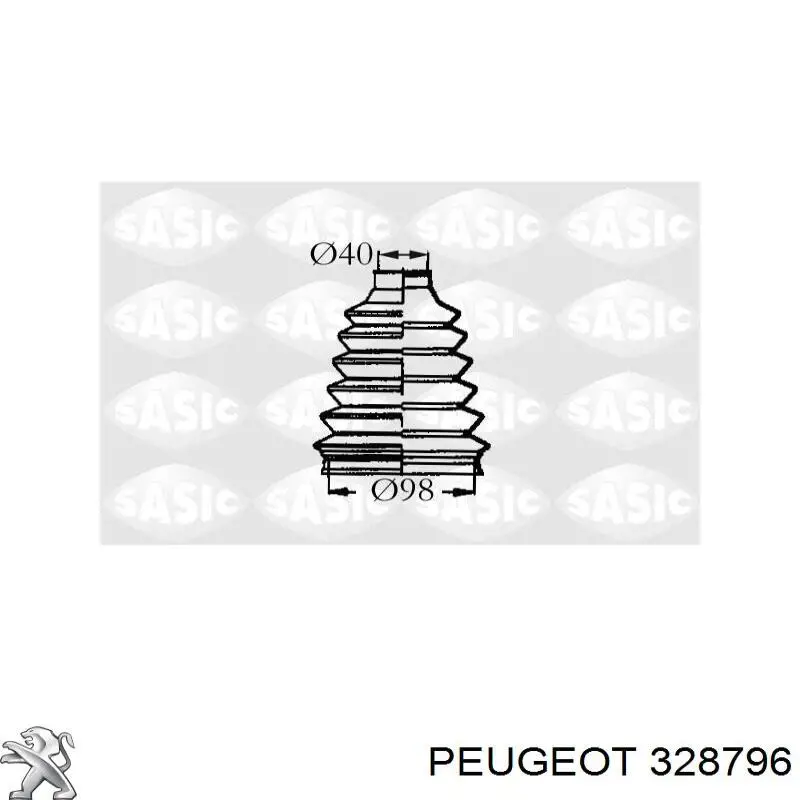 Купити 328796 Peugeot/Citroen Пильник шарніра кутових швидкостей внутрішній передній