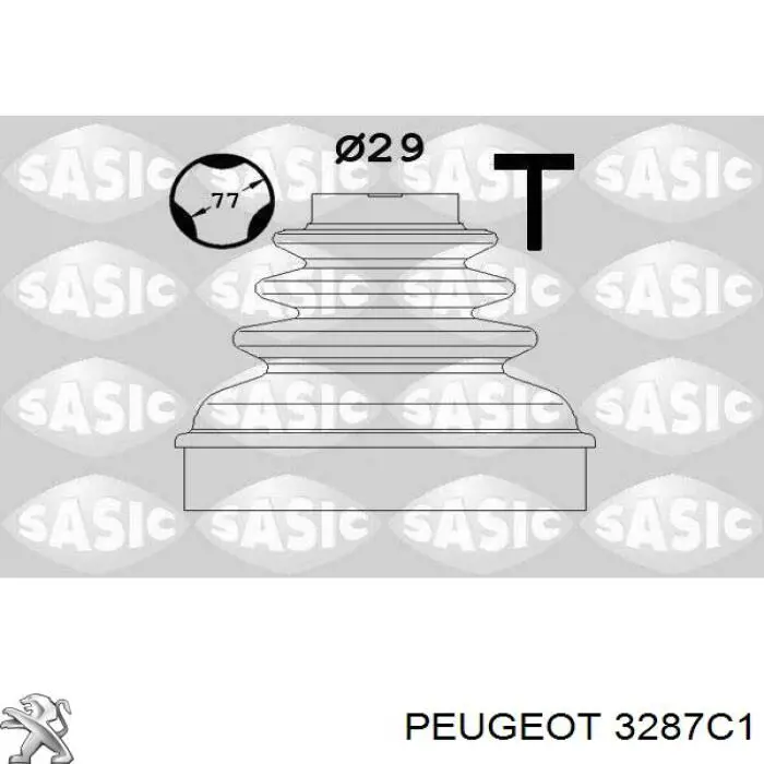 3287C1 Peugeot/Citroen пильник шруса внутрішній, передній піввісі