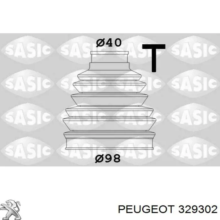 329302 Peugeot/Citroen пильник шруса зовнішній, передній піввісі