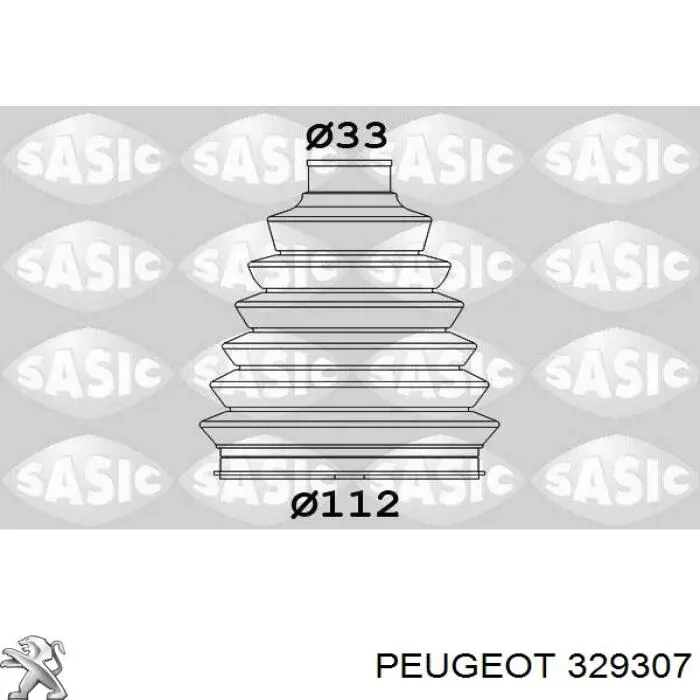 Пильник шарніра кутових швидкостей зовнішній передній Peugeot/Citroen 329307 ціна, від 8.52 USD