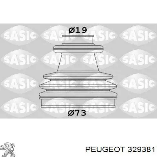 329381 Peugeot/Citroen пильник шруса зовнішній, передній піввісі