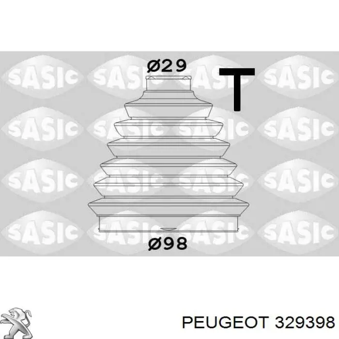 Пильник ШРУСа зовнішній, передній піввісі 329398 Peugeot/Citroen