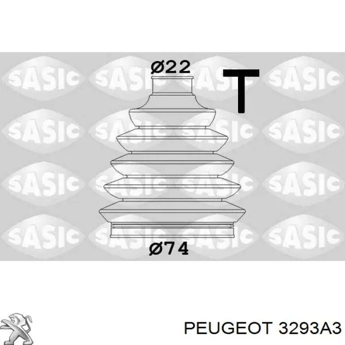 3293A3 Peugeot/Citroen пильник шруса зовнішній, передній піввісі