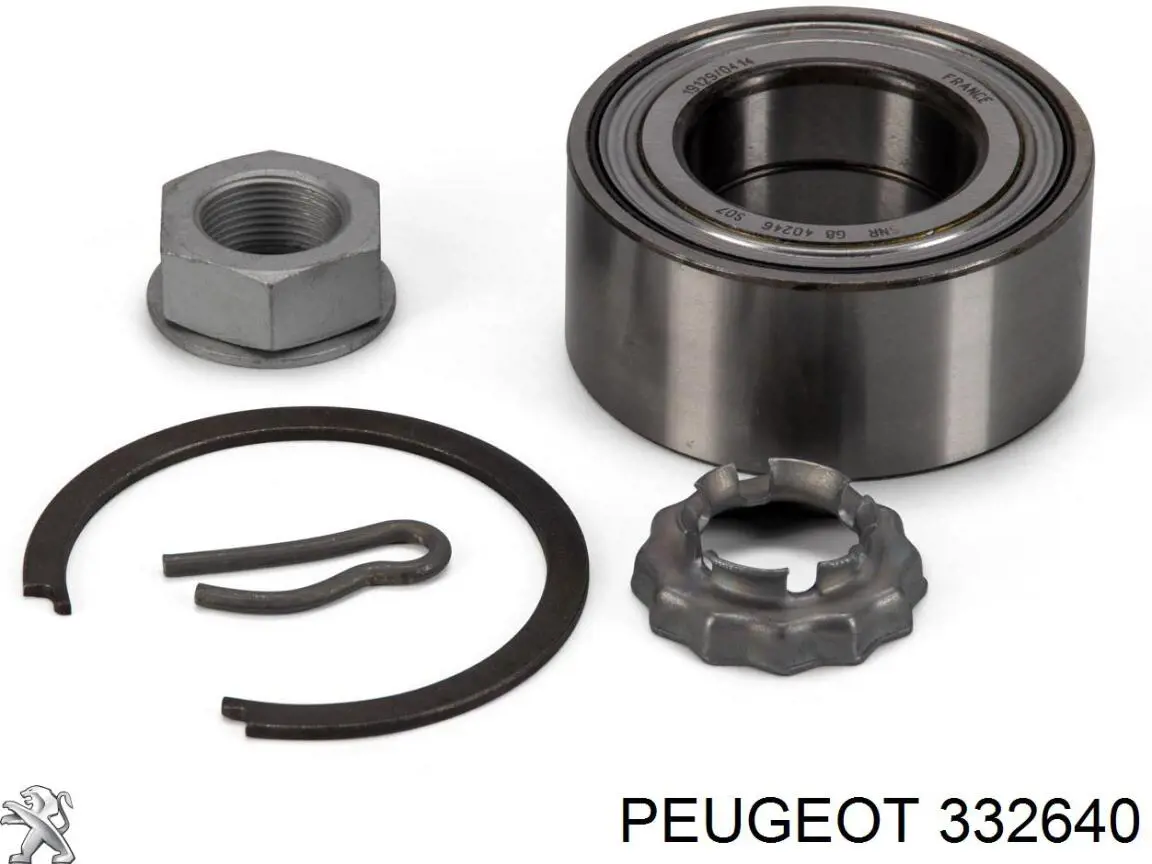 Комплект підшипник маточини передньої Peugeot/Citroen 332640 ціна, від 13.98 USD