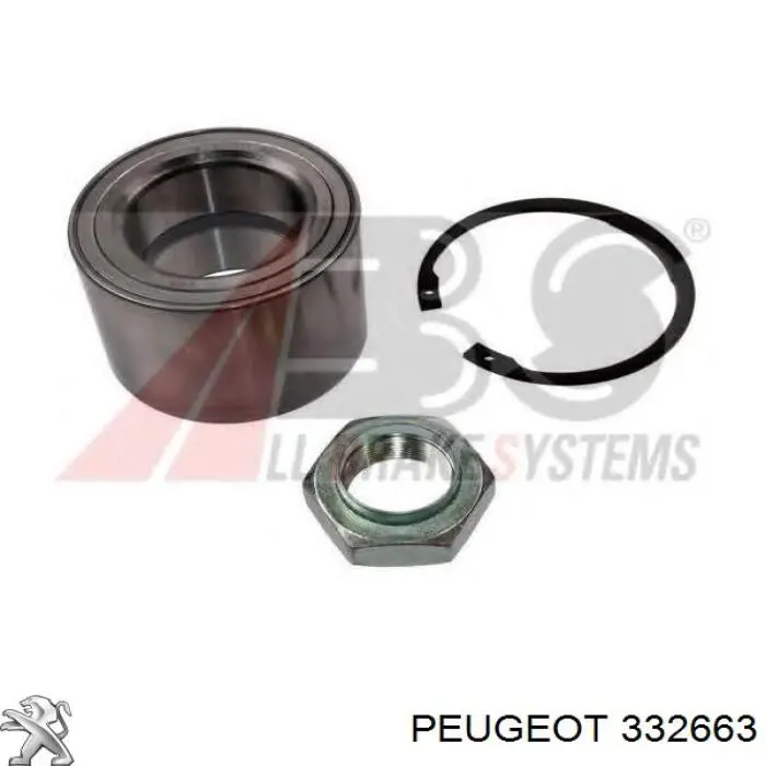 Купити 332663 Peugeot/Citroen Підшипник ступиці передньої