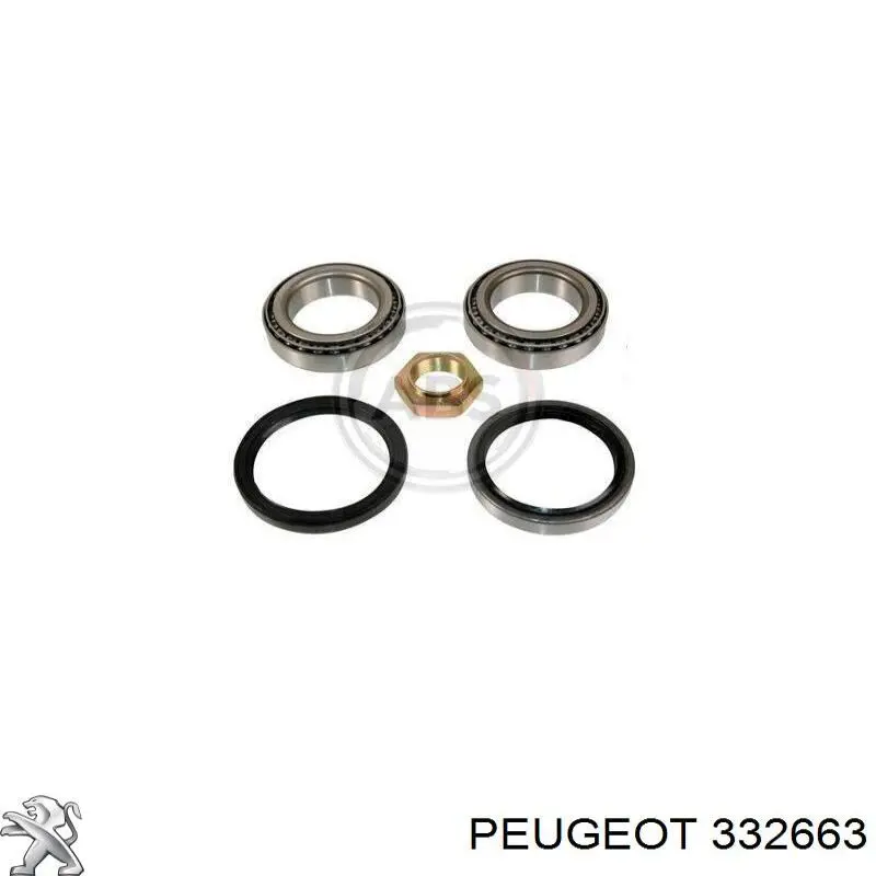 Комплект підшипник маточини передньої Peugeot/Citroen 332663 ціна, від 21.68 USD