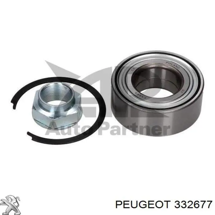 Підшипник маточини Peugeot/Citroen 332677