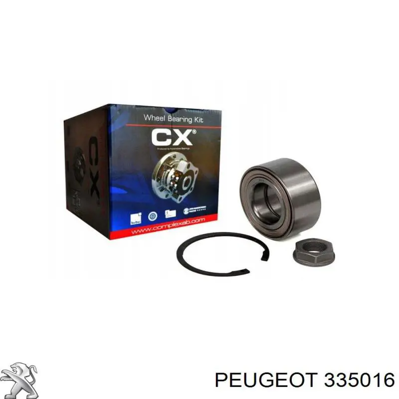 335016 Peugeot/Citroen Підшипник маточини передньої