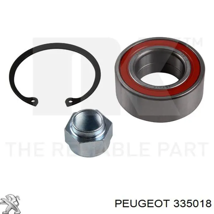 Комплект підшипник маточини передньої Peugeot/Citroen 335018 ціна, від 12.66 USD