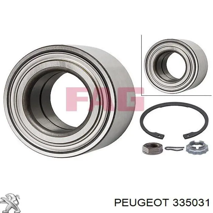 Купити 335031 Peugeot/Citroen Підшипник ступиці передньої