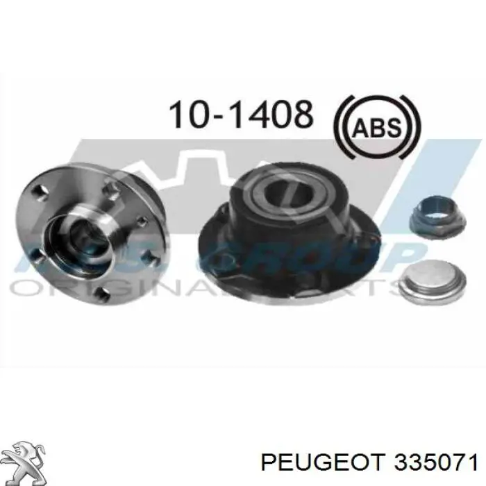 Купити 335071 Peugeot/Citroen Підшипник ступиці колеса