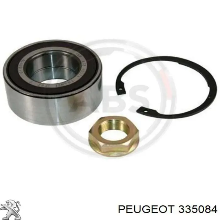 Комплект підшипник маточини передньої Peugeot/Citroen 335084 ціна, від 24.41 USD