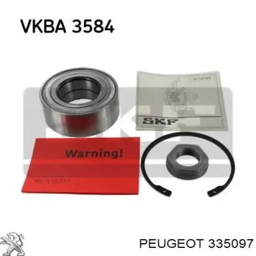 Купити 335097 Peugeot/Citroen Підшипник ступиці передньої
