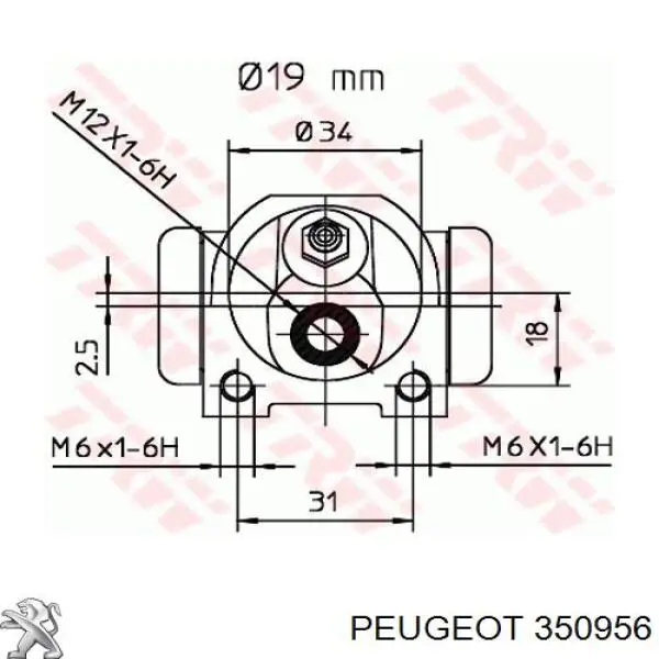  Peugeot/Citroen 350956 ціна, від 3.43 USD