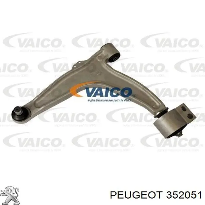 Купити 352051 Peugeot/Citroen Лівий важіль передній нижній підвіски