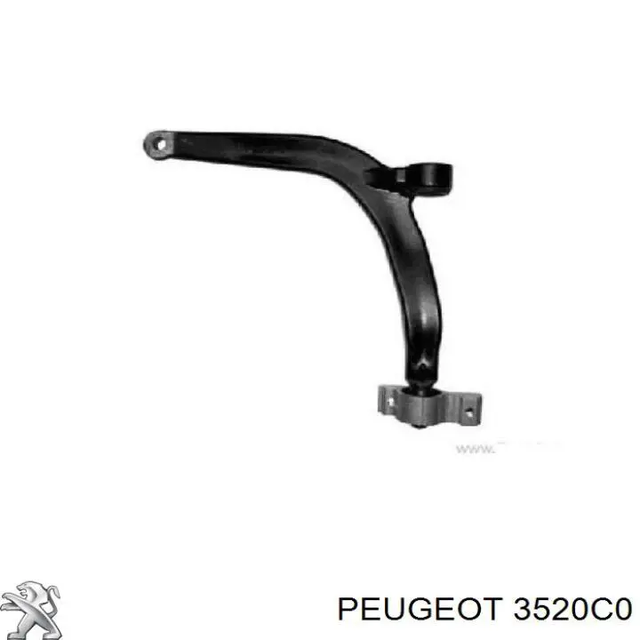 Купити 3520C0 Peugeot/Citroen Лівий важіль передній нижній підвіски