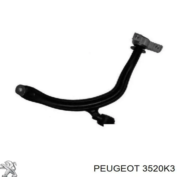 3520K3 Peugeot/Citroen важіль передньої підвіски нижній, лівий