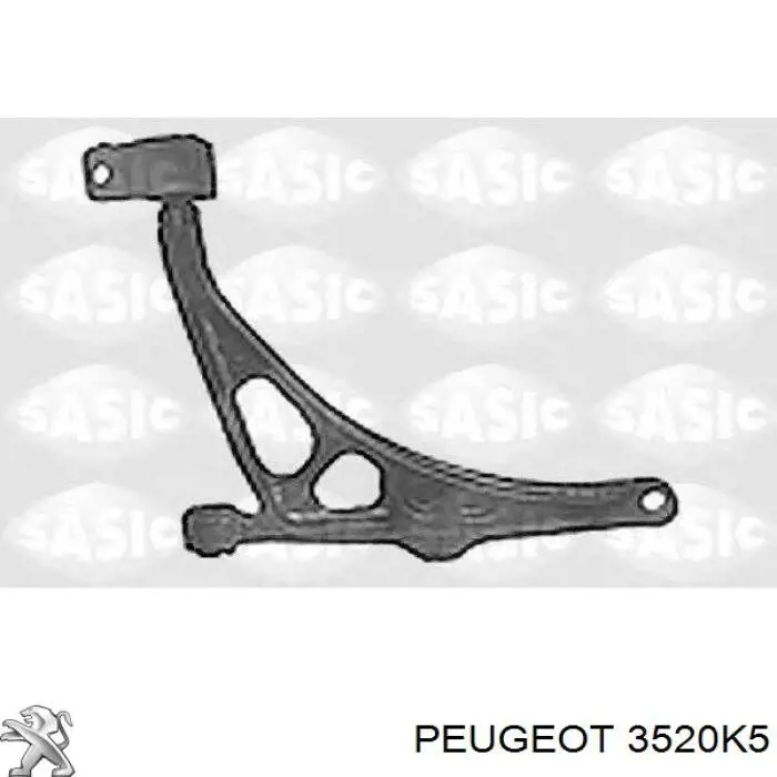 Важіль передньої підвіски нижній, лівий 3520K5 Peugeot/Citroen