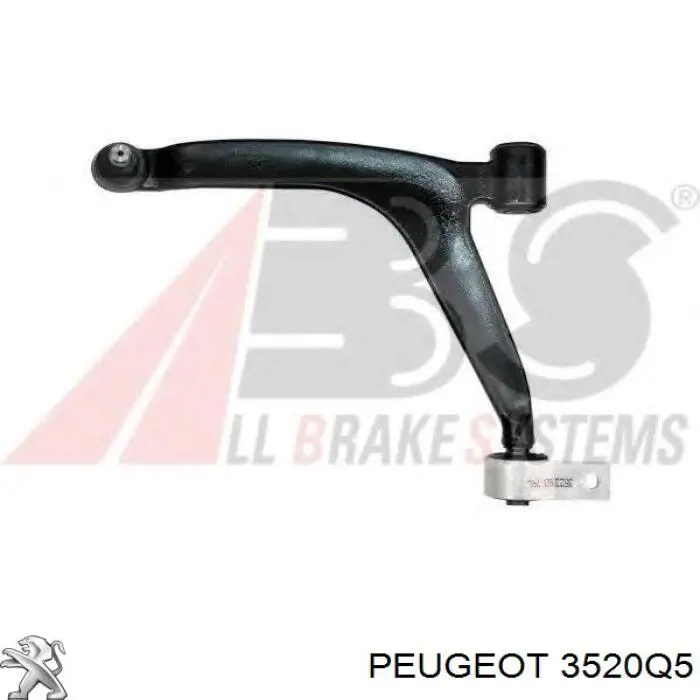 Купити 3520Q5 Peugeot/Citroen Лівий важіль передній нижній підвіски