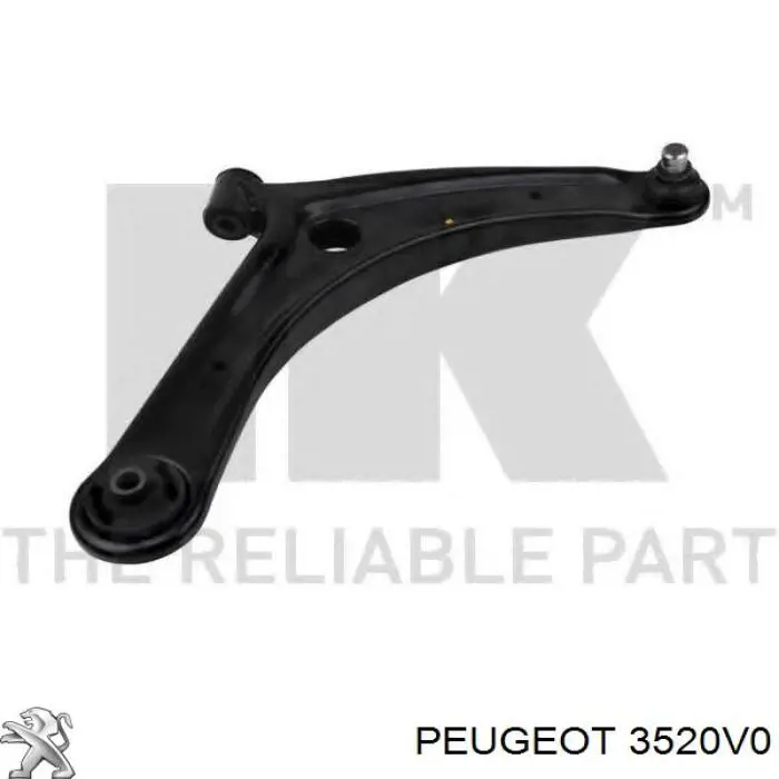 Важіль передній лівий Peugeot/Citroen 3520V0 ціна, від 25.31 USD