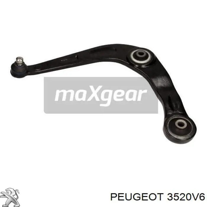 Купити 3520V6 Peugeot/Citroen Лівий важіль передній нижній підвіски
