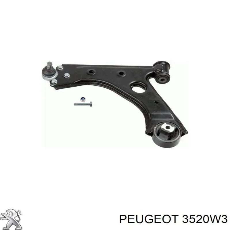 Важіль передньої підвіски нижній, лівий 3520W3 Peugeot/Citroen