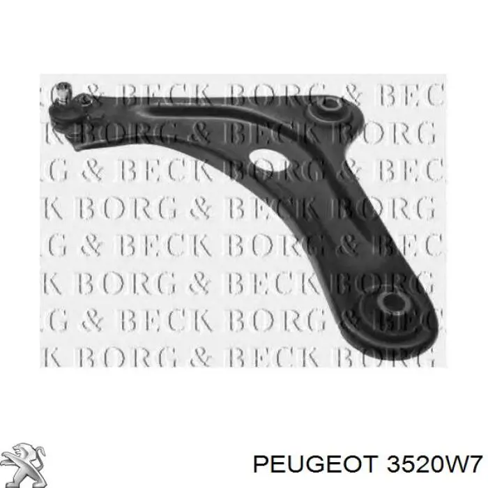 Важіль передній лівий Peugeot/Citroen 3520W7 ціна, від 50.78 USD