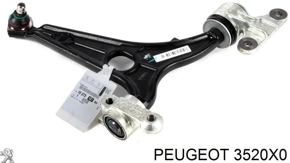 Важіль передньої підвіски нижній, лівий 3520X0 Peugeot/Citroen