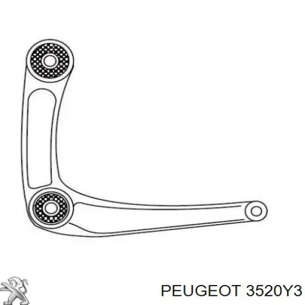 3520Y3 Peugeot/Citroen Поперечний важіль