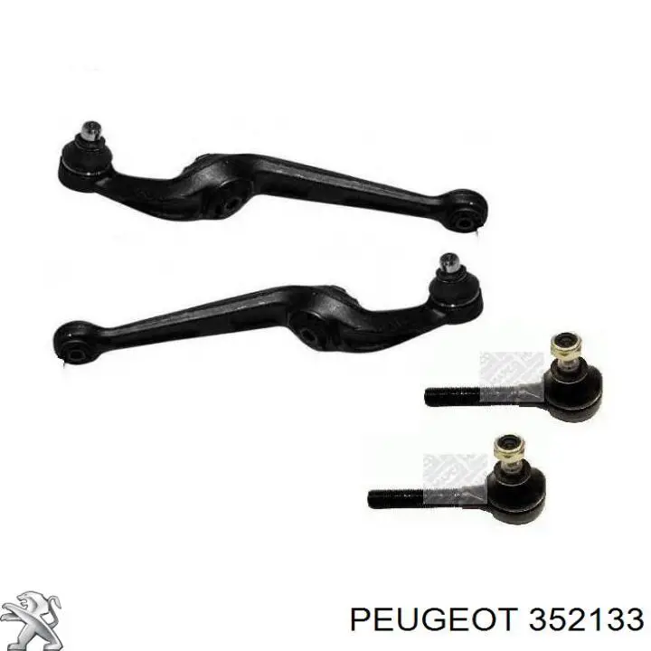 Важіль передньої підвіски нижній, правий Peugeot/Citroen 352133 ціна, від 32.63 USD