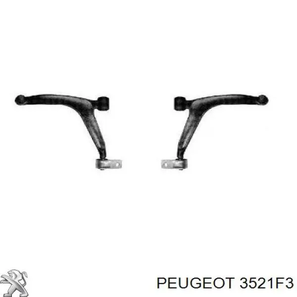 Важіль передньої підвіски нижній, правий Peugeot/Citroen 3521F3 ціна, від 44.79 USD