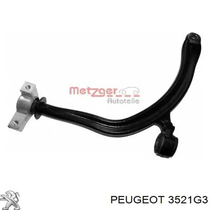 Важіль передньої підвіски нижній, правий Peugeot/Citroen 3521G3 ціна, від 62.89 USD
