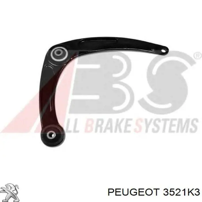 Купити 3521K3 Peugeot/Citroen Важіль передньої підвіски нижній, правий