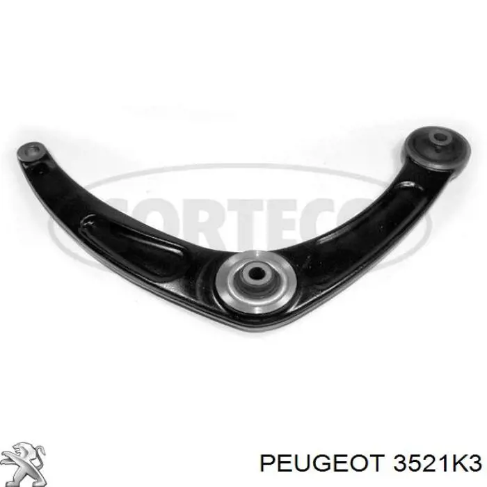 Важіль передньої підвіски нижній, правий Peugeot/Citroen 3521K3 ціна, від 34.44 USD