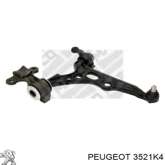 Важіль передньої підвіски нижній, правий Peugeot/Citroen 3521K4 ціна, від 54.25 USD