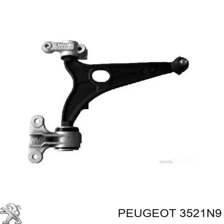 Купити 3521N9 Peugeot/Citroen Важіль передньої підвіски нижній, правий