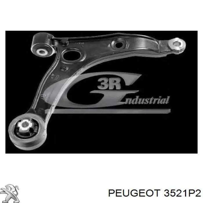 Важіль передньої підвіски нижній, правий Peugeot/Citroen 3521P2 ціна, від 84.18 USD
