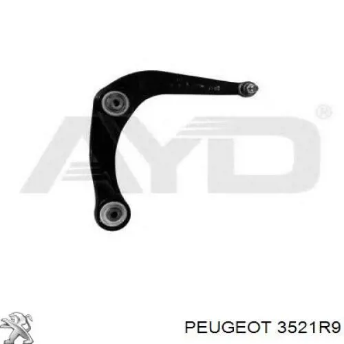 Купити 3521R9 Peugeot/Citroen Важіль передньої підвіски нижній, правий
