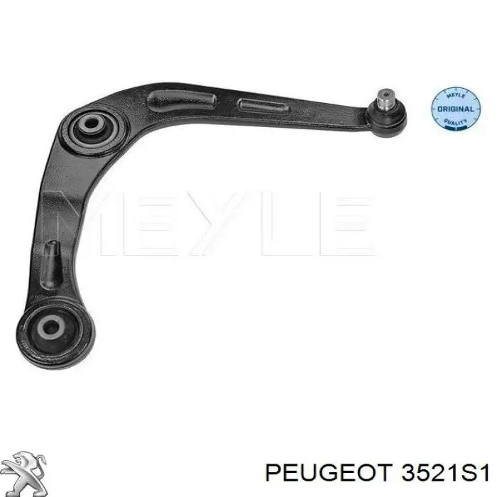 Важіль передньої підвіски нижній, правий Peugeot/Citroen 3521S1 ціна, від 47.67 USD